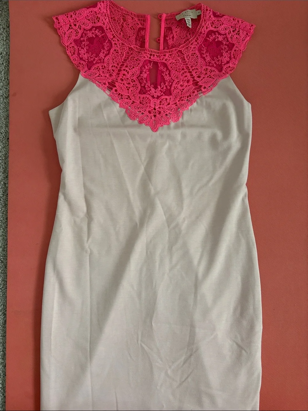 Ted Baker Bright Pink Crochet Lace Top